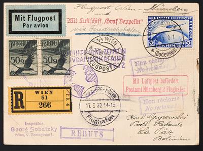Poststück - 1. Südamerikafahrt 1932, - Stamps