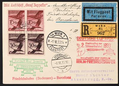 Poststück - 2. Südamerikafahrt 1933, - Stamps