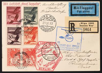 Poststück - 3. Südamerikafahrt 1933, - Francobolli