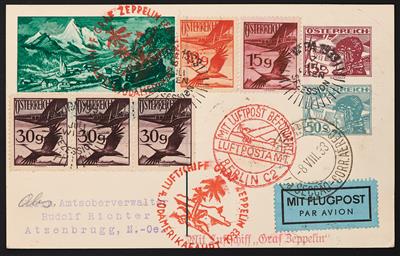 Poststück - 4. Südamerikafahrt 1933, - Briefmarken