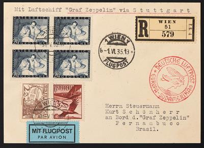 Poststück - 5. Südamerikafahrt 1935, - Stamps