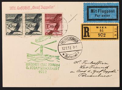 Poststück - 6. Südamerikafahrt 1932, - Stamps