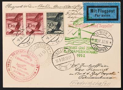 Poststück - 6. Südamerikafahrt 1932, - Známky