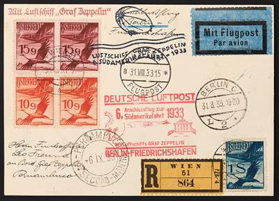 Poststück - 6. Südamerikafahrt 1933, - Briefmarken