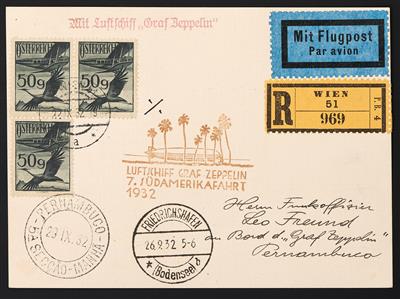 Poststück - 7. Südamerikafahrt 1932, - Stamps