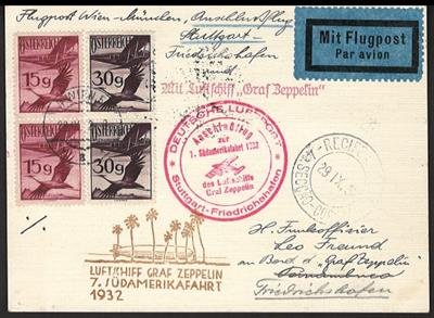 Poststück - 7. Südamerikafahrt 1932, - Známky