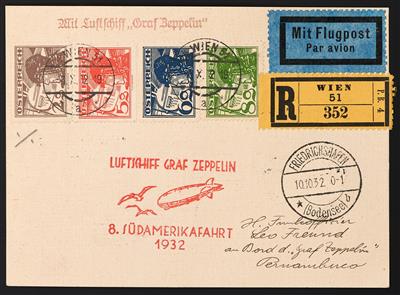 Poststück - 8. Südamerikafahrt 1932, - Stamps