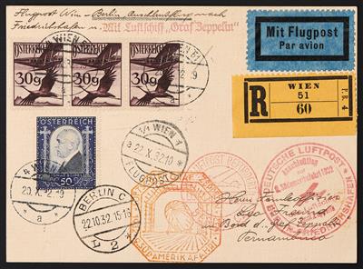 Poststück - 9. Südamerikafahrt 1932, - Francobolli