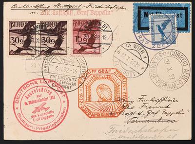 Poststück - 9. Südamerikafahrt 1932, - Známky