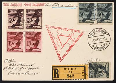 Poststück - Chicagofahrt 1933, - Francobolli
