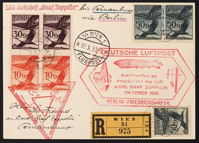 Poststück - Chicagofahrt 1933, - Briefmarken