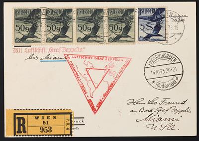Poststück - Chicagofahrt 1933, - Stamps