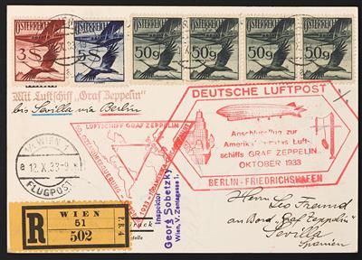 Poststück - Chicagofahrt 1933, - Briefmarken