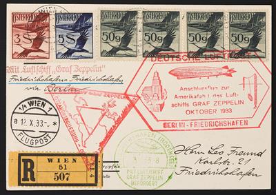 Poststück - Chicagofahrt 1933, - Známky