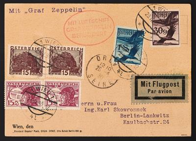 Poststück - Englandfahrt 1930, - Známky