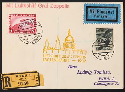 Poststück - Englandfahrt 1932, - Briefmarken