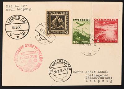 Poststück - Fahrt zur Leipziger Messe 1936, - Francobolli