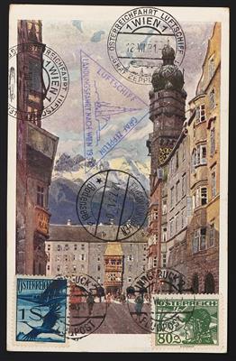 Poststück - Partie Zepelinbelege zur Österreichfahrt 1931, - Stamps