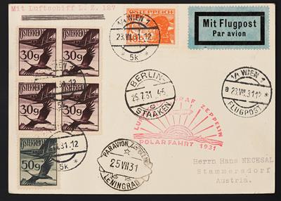 Poststück - Polarfahrt 1931, - Briefmarken