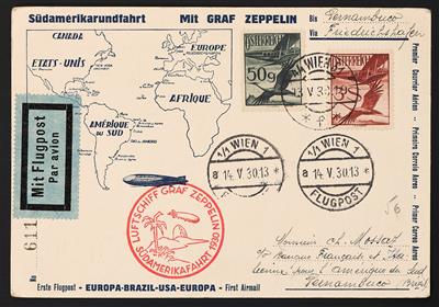 Poststück - Südamerikafahrt 1930, - Briefmarken