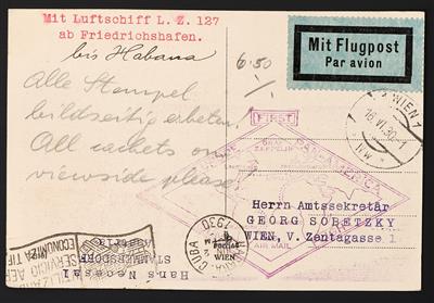 Poststück - Südamerikafahrt 1930, - Francobolli