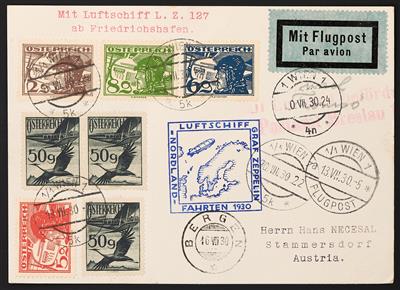 Poststück - Zeppelinfahrten 1930, - Stamps