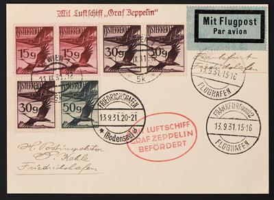 Poststück - Zeppelinpost 1931, - Stamps