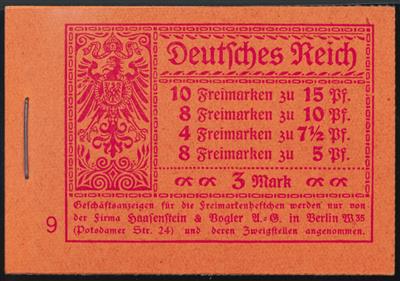 ** - D.Reich 1919 - Markenheftchen Nr. MH 11 (2 A) kpl., - Briefmarken