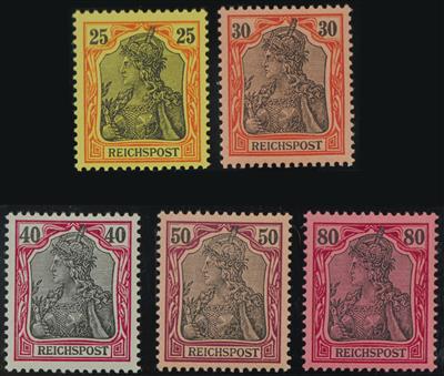 ** - D.Reich Nr. 53/62 (2 Pfg. bis 80 Pfg.) feinst postfr., - Briefmarken