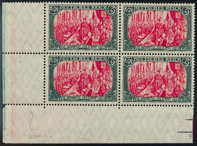 ** - D.Reich Nr. 97 AIb im postfr. Eckrand - Viererblock, - Stamps