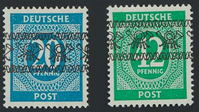 ** - Deutschland Alliierte Besetzung (Amerik. und Brit. Zone) Nr. I/I-IX/I (Bandaufdr.), - Briefmarken
