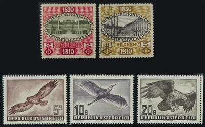 **/*/gestempelt/(*) - Partie Österr. ab Monarchie mit Schwerpunkt I. und II. Rep. mit besseren Werten und Sätzen, - Stamps