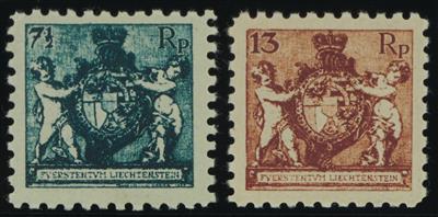 ** - Liechtenstein Nr. 45 A/ 46 A, - Stamps