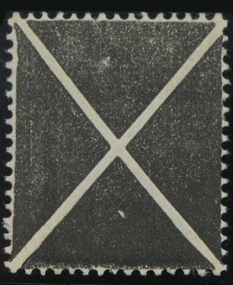 * - Österr. 1858 - Großes schwarzes Andreaskreuz mit vollem, - Briefmarken