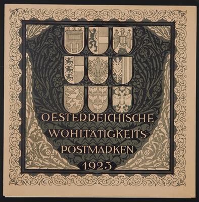 (*) - Österr. 1923 - Städte ungez. auf Japanpapier in Umschlag mit Nr. 84 (Auflage nur 250 Stück), - Stamps