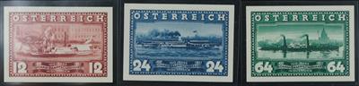 ** - Österr. DDSG ungez. (Nr. 639 U/641 U) mit Farbfotoattest Soecknick, - Stamps