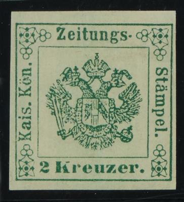 ** - Österr. Neudruck 1873 der Zeitungsstplm. Nr. 1 postfr. Prachtstück, - Známky