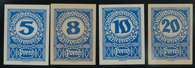 ** - Österr. Porto Nr. 84/92 U (x und y gemischt), - Francobolli