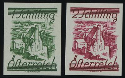 * - Österr. Ziffernserie kpl. ungezähnt, - Stamps