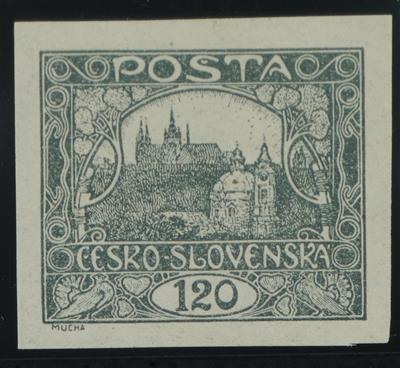** - Tschechoslowakei Nr. 32 U b (silbergrau), - Stamps
