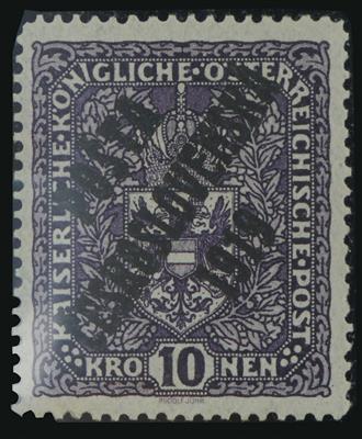 * - Tschechoslowakei Nr. 54 Ia(10 K dkl. violett), - Známky