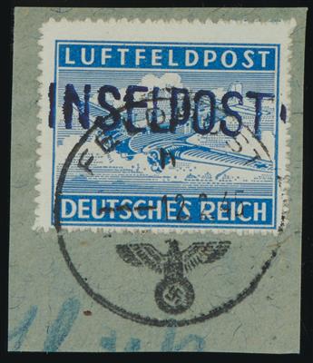 Briefstück - D. Feldpost Nr. 11B mit Entwertung vom 12.2. 1945, - Známky