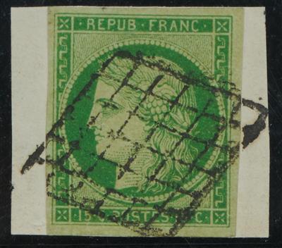 Briefstück - Frankreich Nr. 2a (15 C.), - Briefmarken