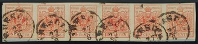 Briefstück - Lombardei-Venetien Nr. 3M rot, - Známky