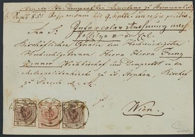 Briefstück - Österr. Ausg. 1850, - Stamps