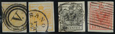 gestempelt/Briefstück/Poststück - Sammlung Lombardei, - Briefmarken