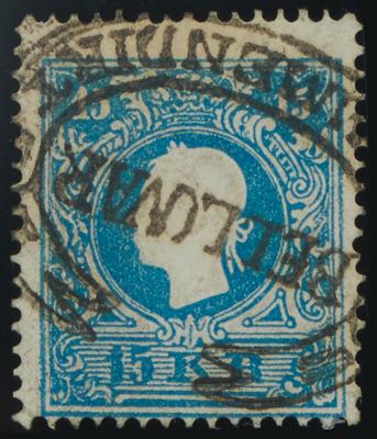 gestempelt - Österr. Nr. 15 II mit klarem Teilstpl. BELLOVAR/RECOMMENDIRT, - Stamps