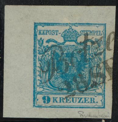 gestempelt - Österr. Nr. 5 H I hellblau, - Briefmarken