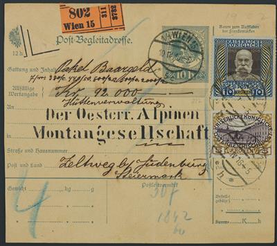 Poststück - Österr. 1916 Postbegleitadresse - Stamps