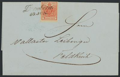 Poststück - Österr. Ausg. 1850, - Známky